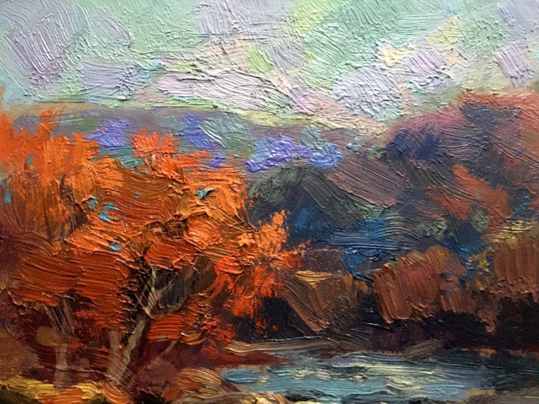 Oil painting Autumn river Batrakov Vladimir Grigorievich - 4