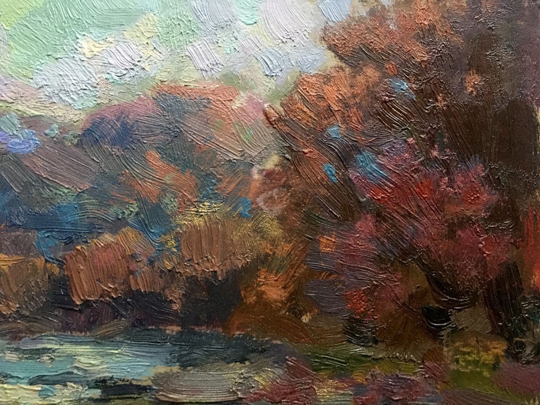 Oil painting Autumn river Batrakov Vladimir Grigorievich - 6