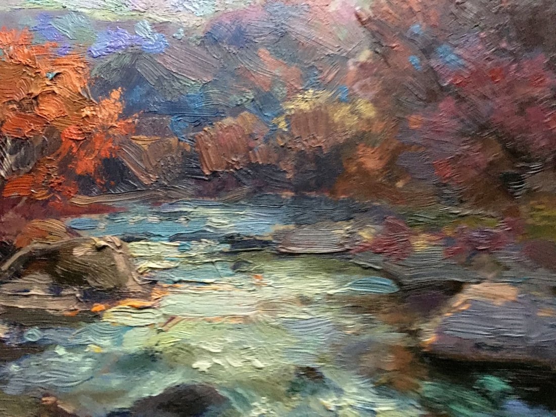 Oil painting Autumn river Batrakov Vladimir Grigorievich - 8