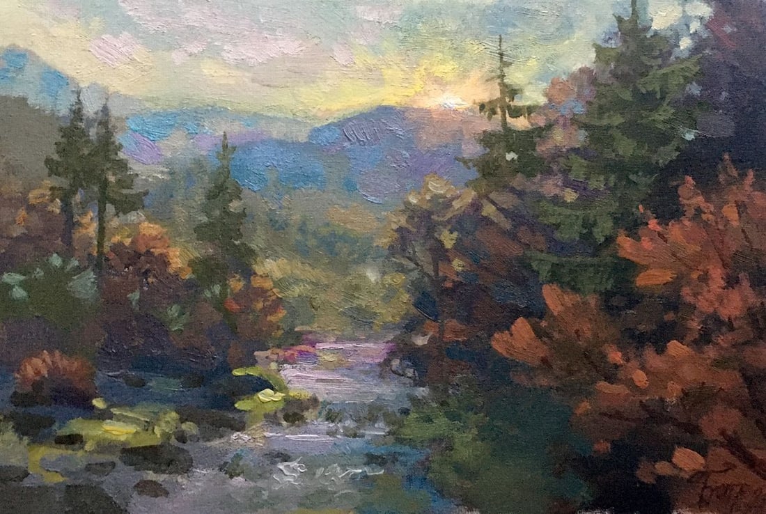 Oil painting Autumn in the Carpathians Batrakov Vladimir Grigorievich: Title: Oil painting Autumn in the Carpathians Batrakov Vladimir Grigorievich Description: NoAAA2579 *** ABOUT THIS PAINTING *** * TITLE: "Autumn in the Carpathians" * ARTISTS: Batrakov Vladimir