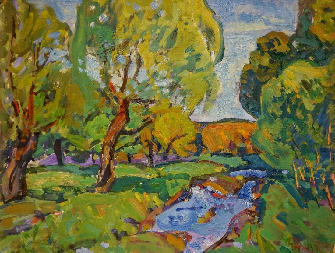 Oil painting The last rays of the sun Gaiduk Viktor Kirillovich (1 of 8)