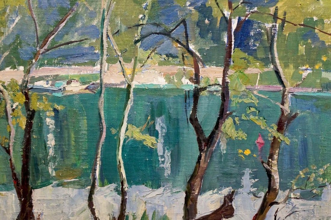 Oil painting River landscape Panich Igor Vasilievich - 6