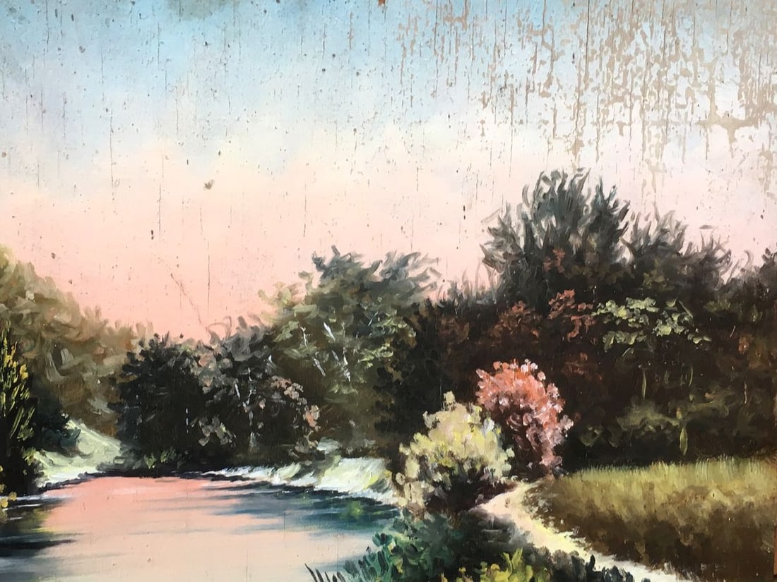 Oil painting Glade in the forest - 6