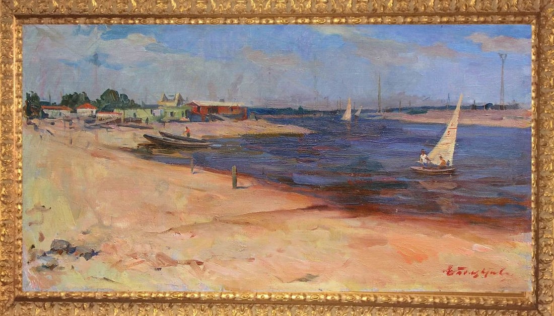 Oil painting Sailboats Boldyreva Evdokia Gavrilovna (1 of 8)