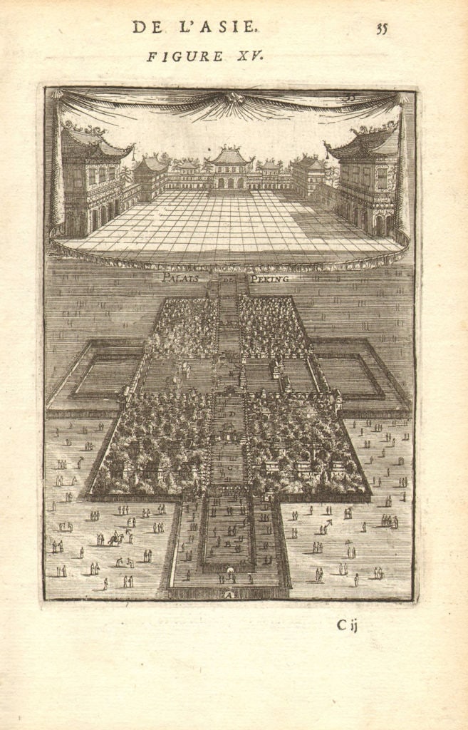 PEKING BEIJING Royal Palace 'Palais Peking'. Forbidden City China. MALLET 1683 (1 of 1)
