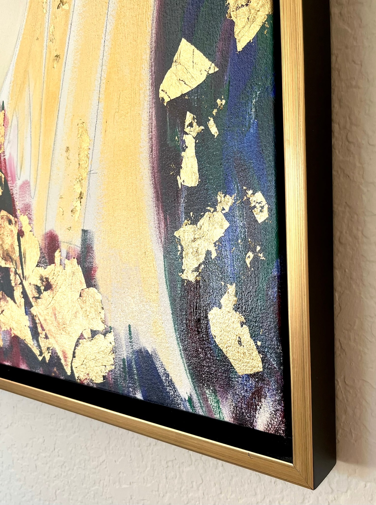 Grace Absi Madonna 2002 Oil Painting & Gold Leaf on Canvas Framed - 2