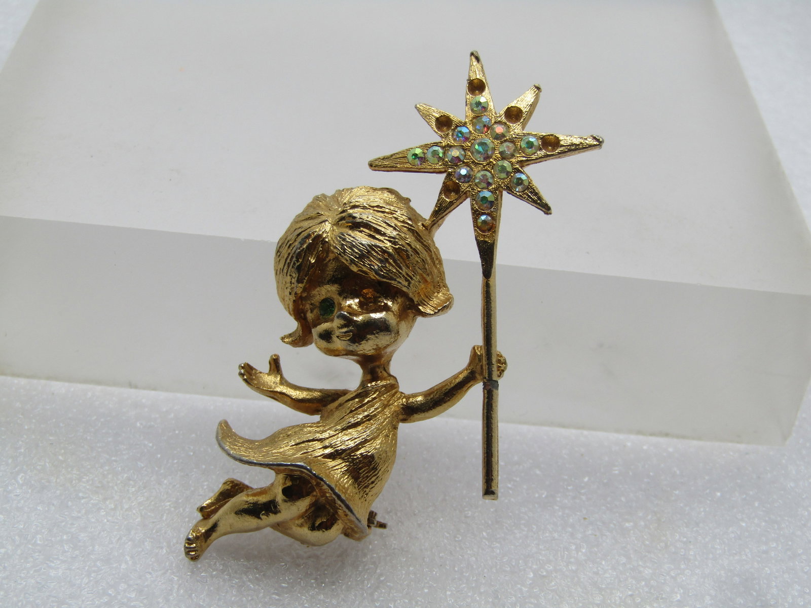 Vintage Girl Fairy AB Star Wand, Signed MYLU, 1960's (1 of 6)
