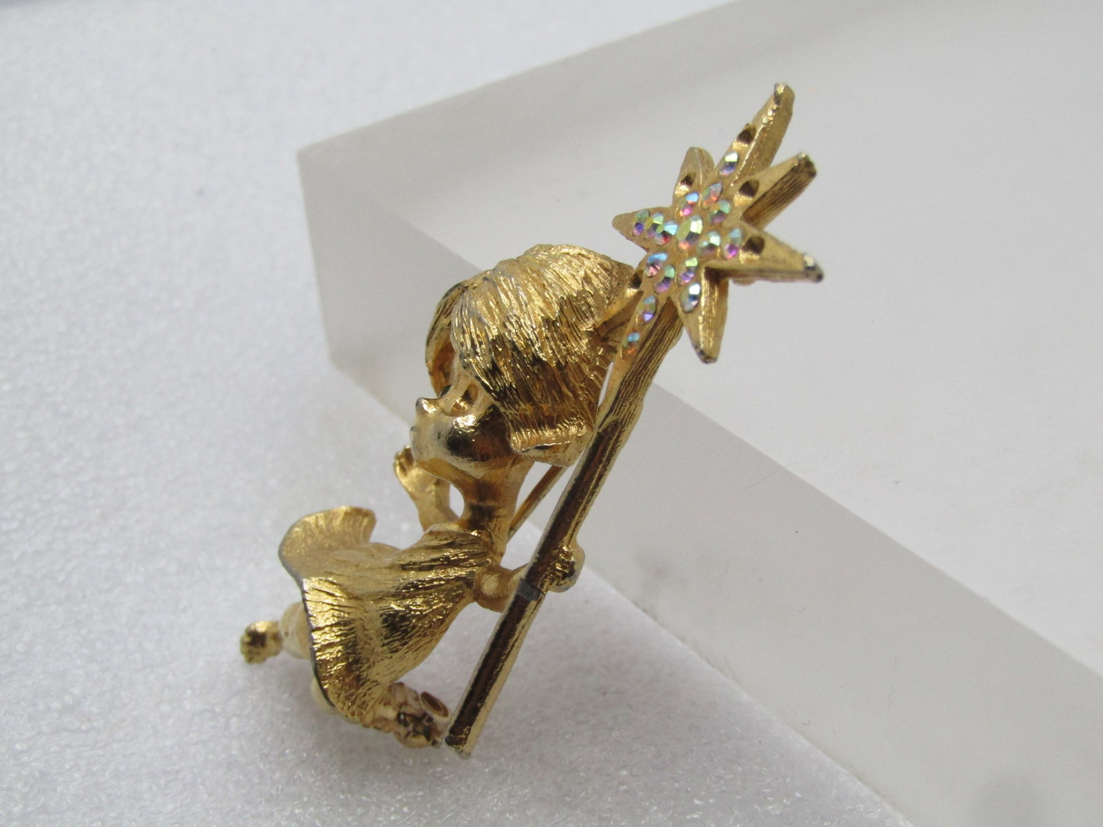 Vintage Girl Fairy AB Star Wand, Signed MYLU, 1960's - 2