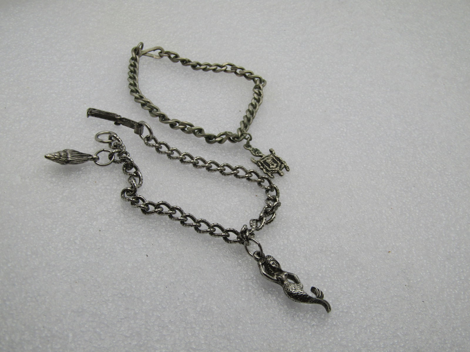 2 Vintage Charm Bracelets, Sea and Coat-of-Arms, 1950's-1960's - 2