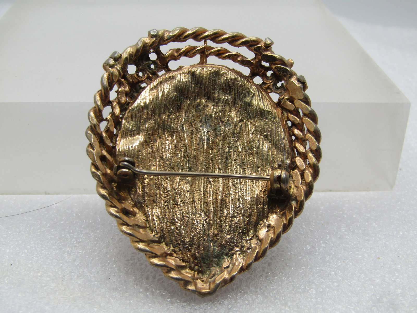 Vintage Multi-Colored Foiled Brooch, 1950's-1960's - 4