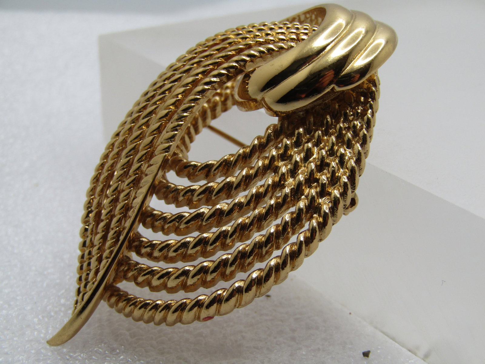 Vintage Monet Looped Bow Brooch, Multi-Strand Design, 1960's-1970's - 2