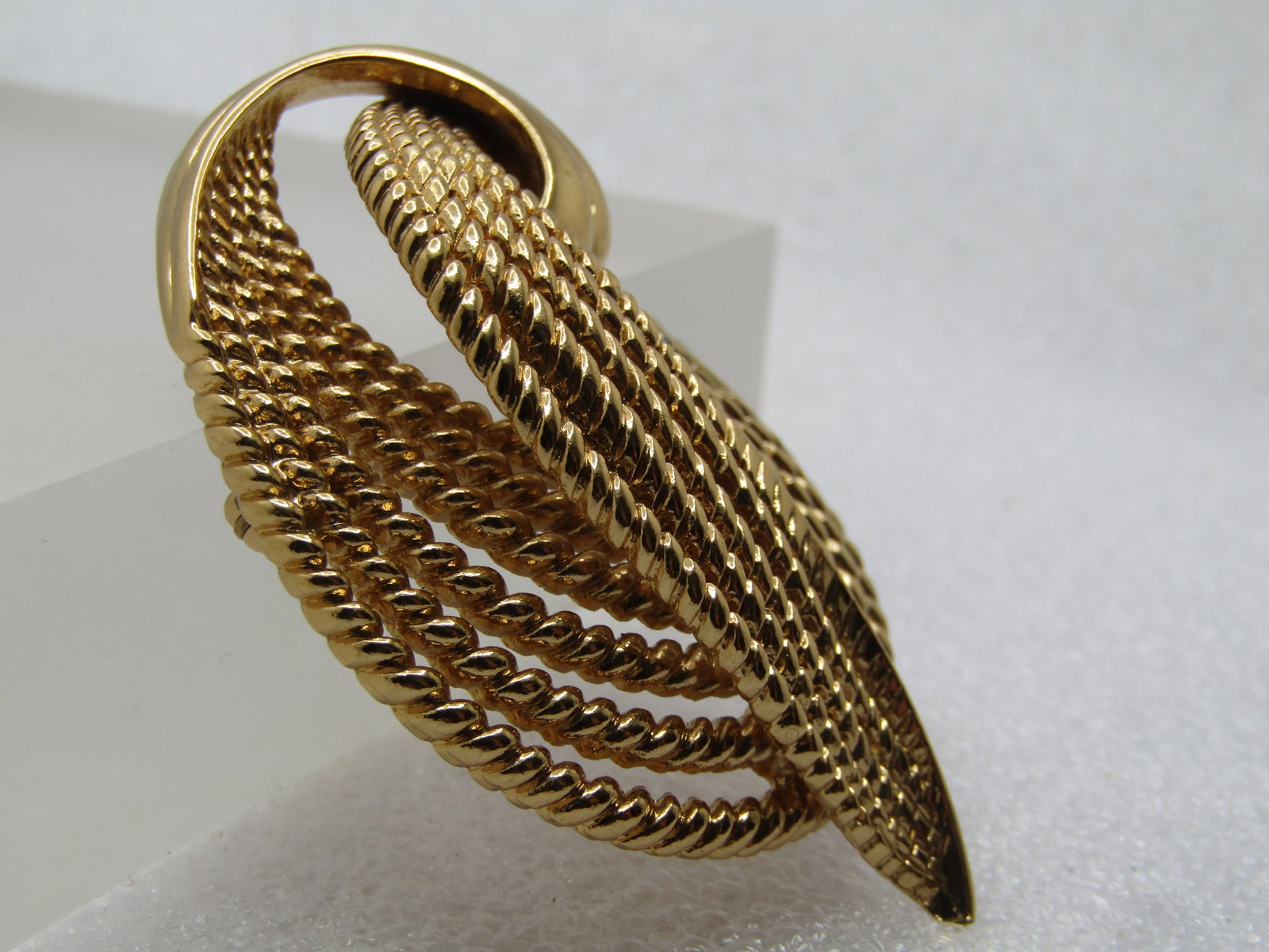 Vintage Monet Looped Bow Brooch, Multi-Strand Design, 1960's-1970's - 3