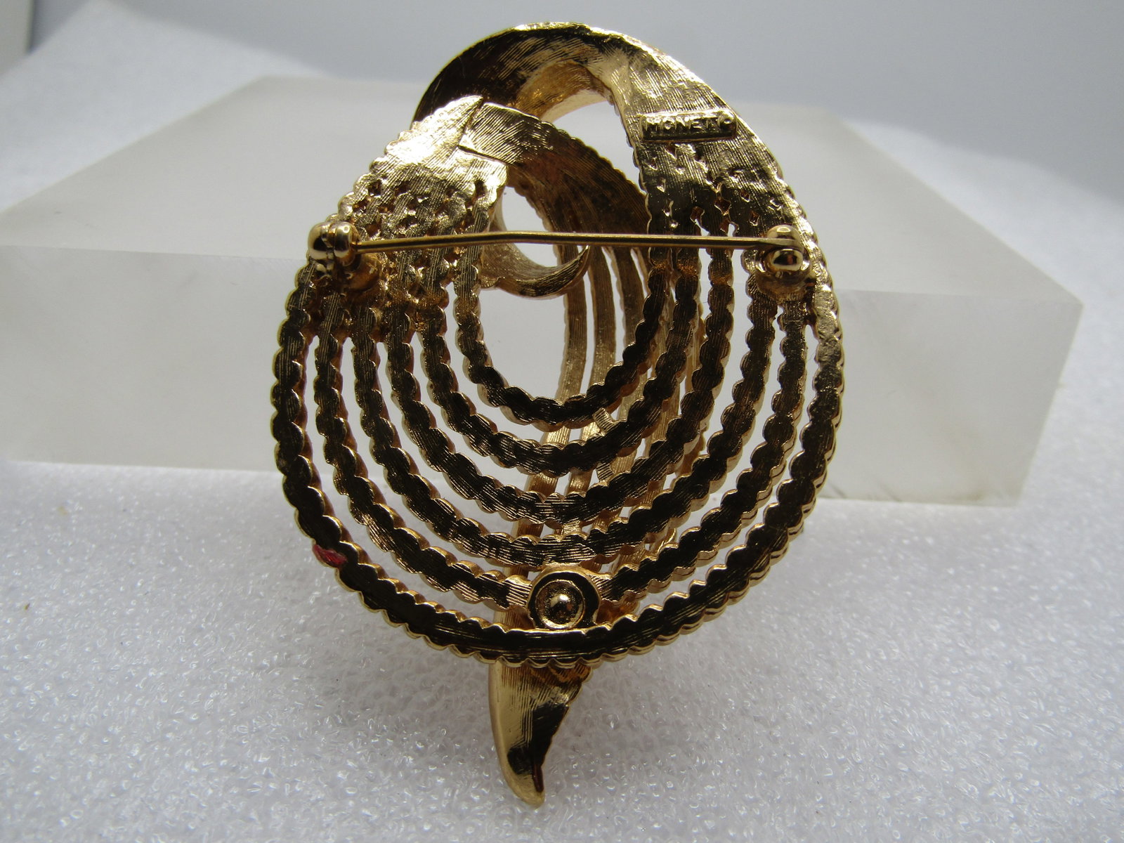 Vintage Monet Looped Bow Brooch, Multi-Strand Design, 1960's-1970's - 4