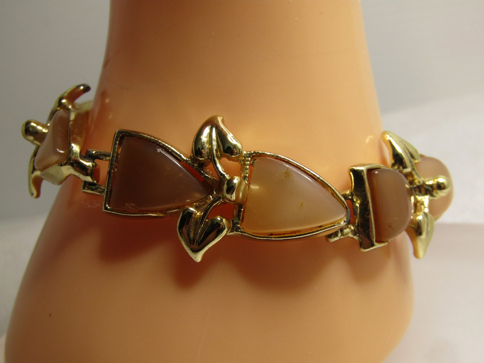 Vintage Brown Thermoset Bracelet, 8", 1950's-1960's - 2