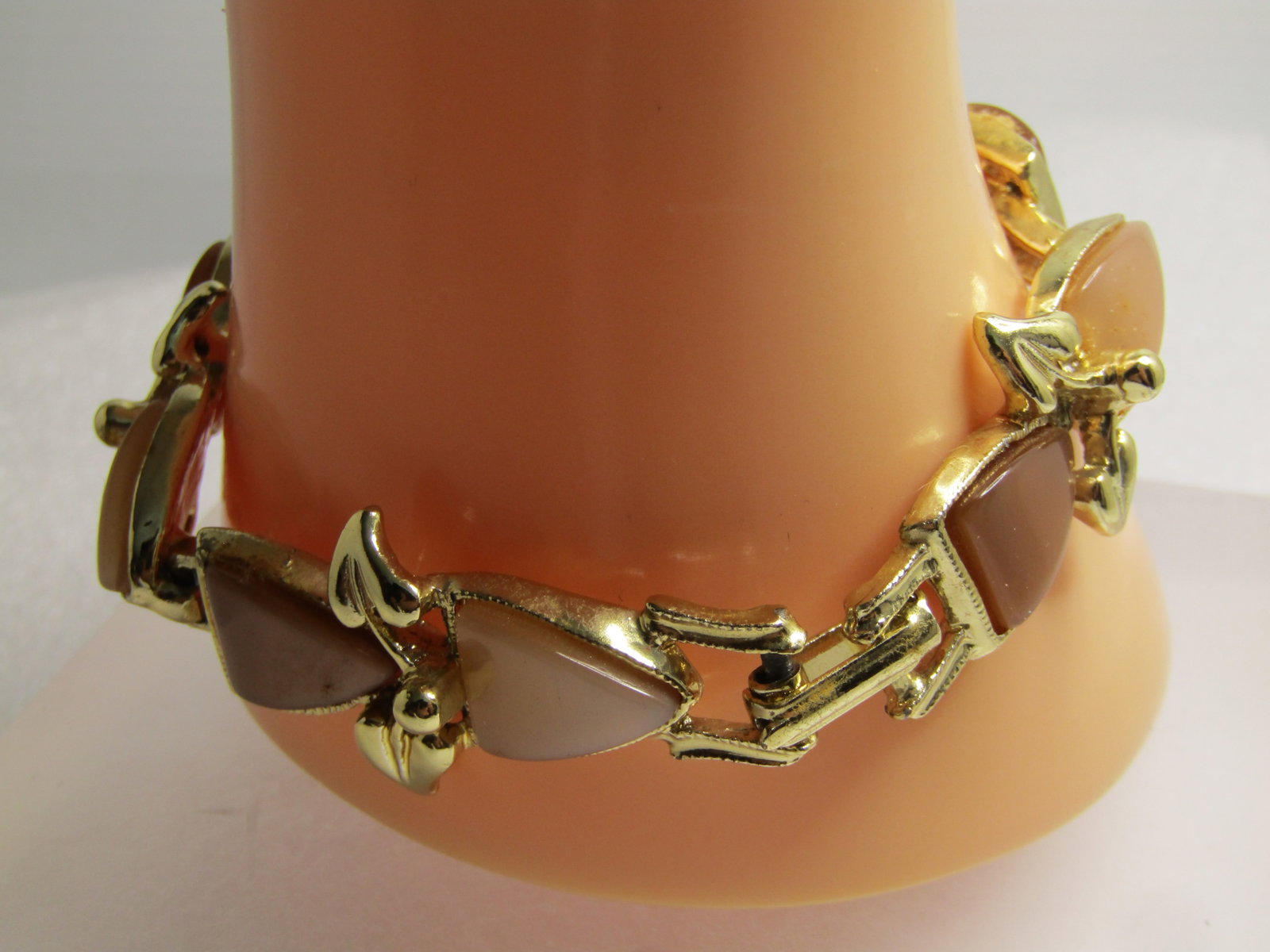 Vintage Brown Thermoset Bracelet, 8", 1950's-1960's - 3