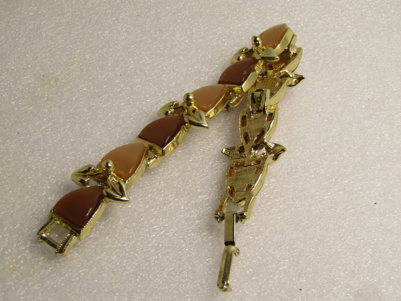 Vintage Brown Thermoset Bracelet, 8", 1950's-1960's - 4