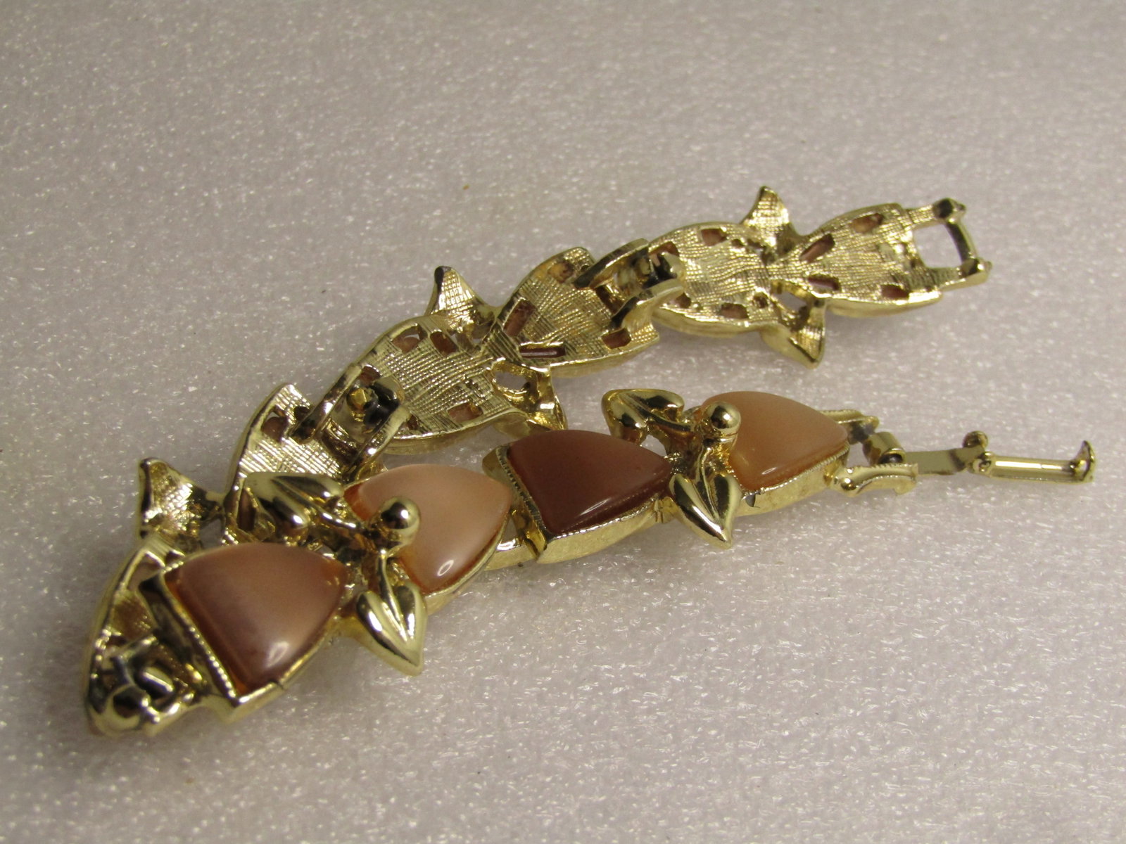 Vintage Brown Thermoset Bracelet, 8", 1950's-1960's - 5
