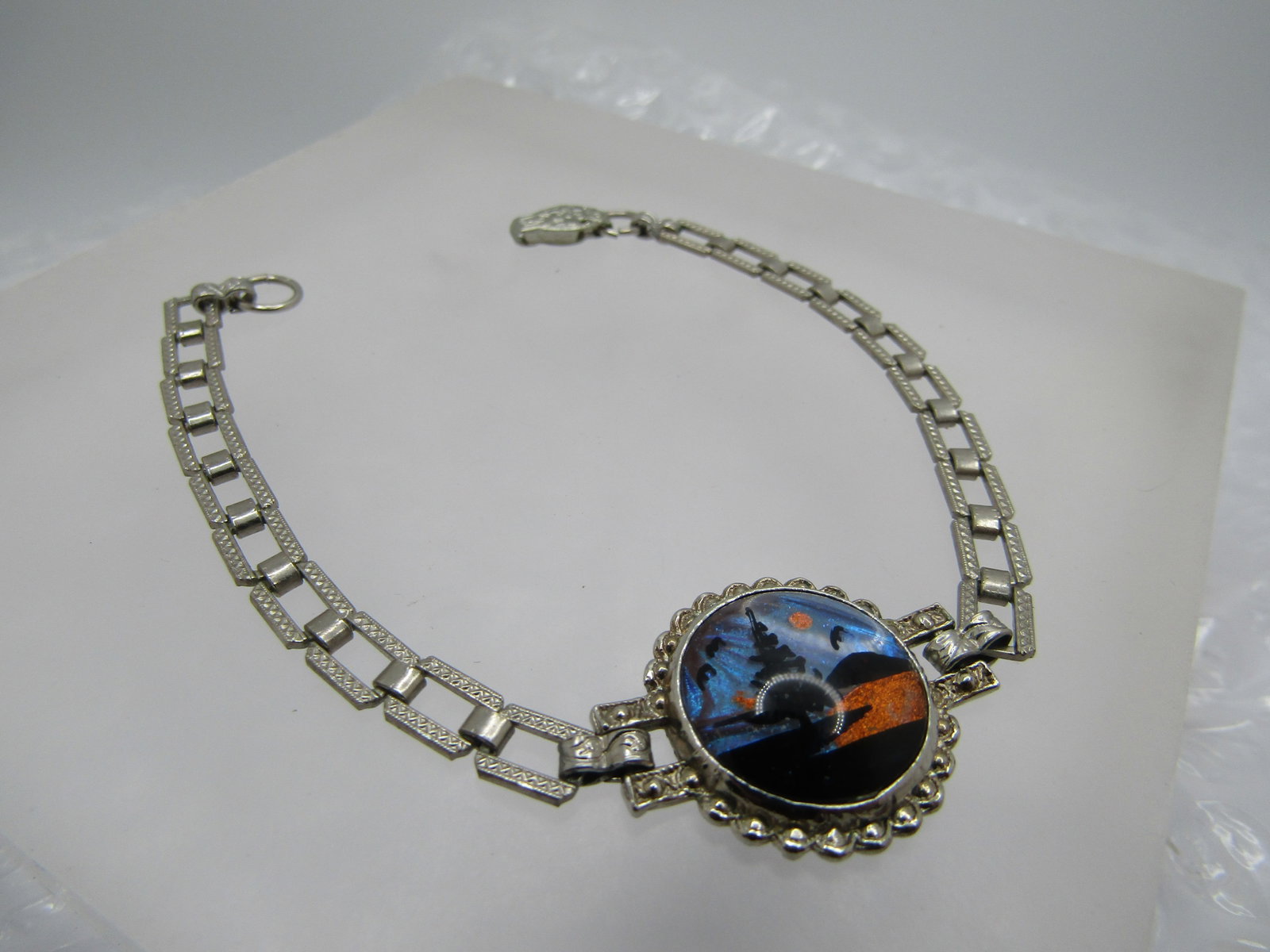 Vintage Morpho Sunrise/Sunset Bracelet, 7", 1950's-1960's - 2