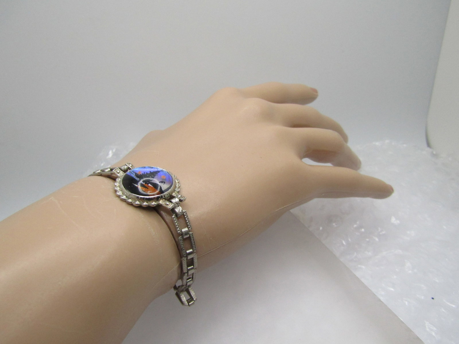 Vintage Morpho Sunrise/Sunset Bracelet, 7", 1950's-1960's - 6