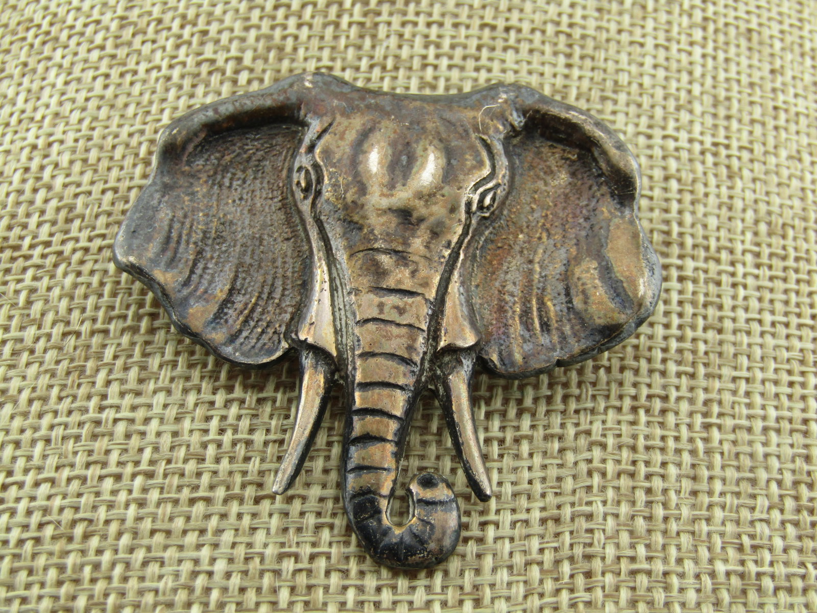 Vintage Sterling Silver Elephant Brooch, 1980's - 3