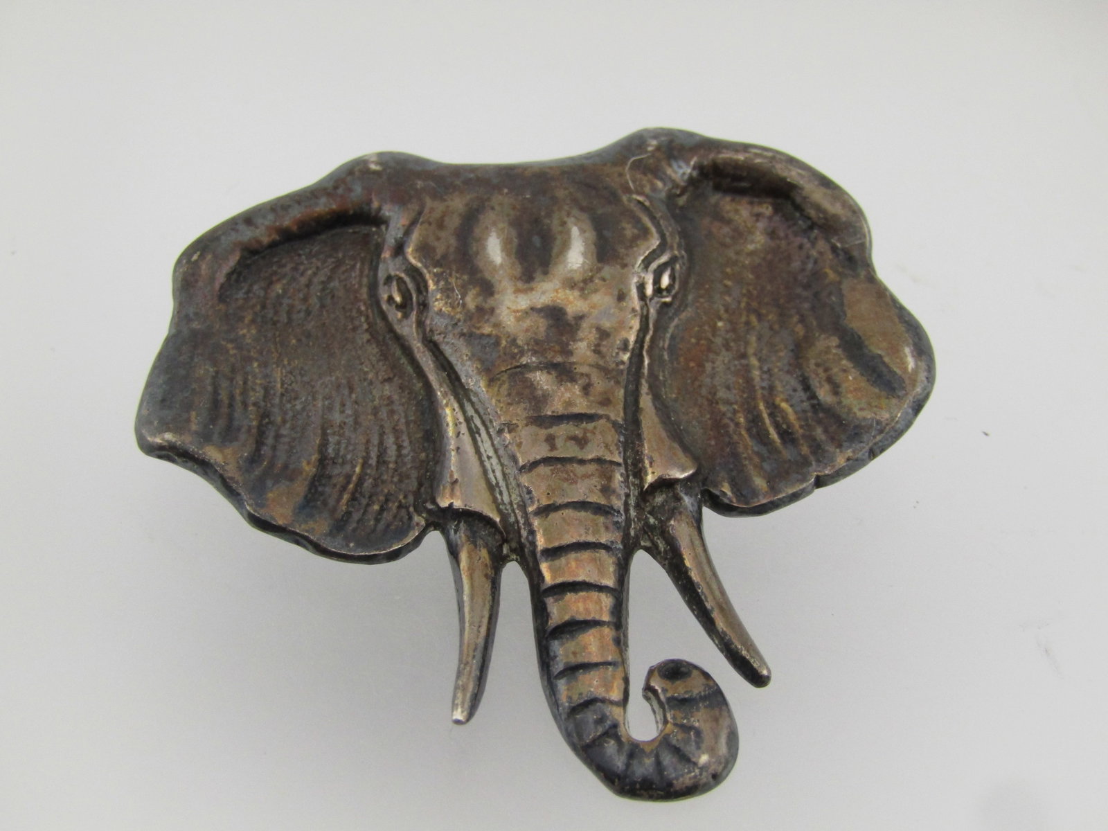 Vintage Sterling Silver Elephant Brooch, 1980's - 5