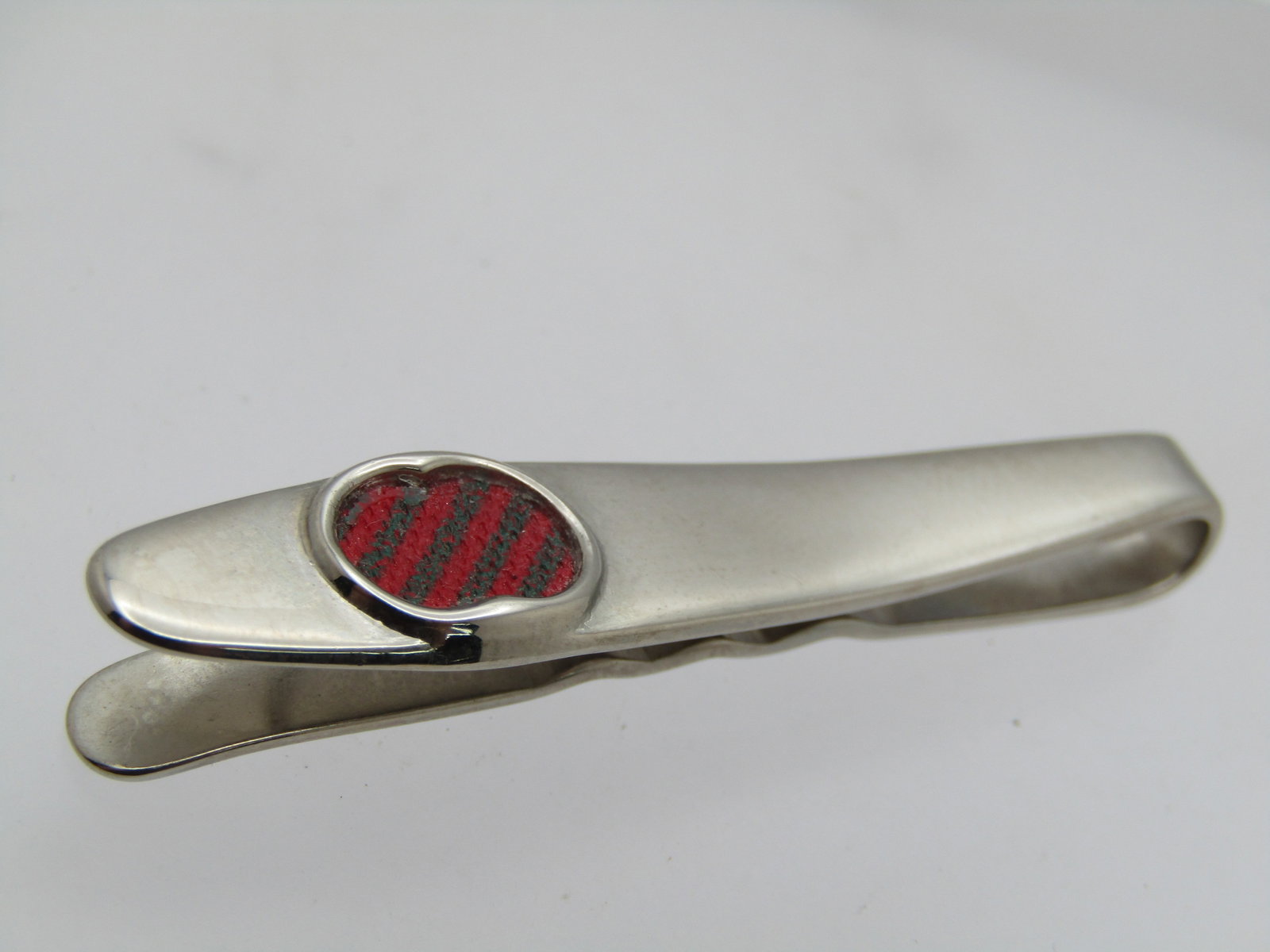 Vintage Gucci Red Striped Tie Bar, Accessory Collection, 1980's-1990's - 2
