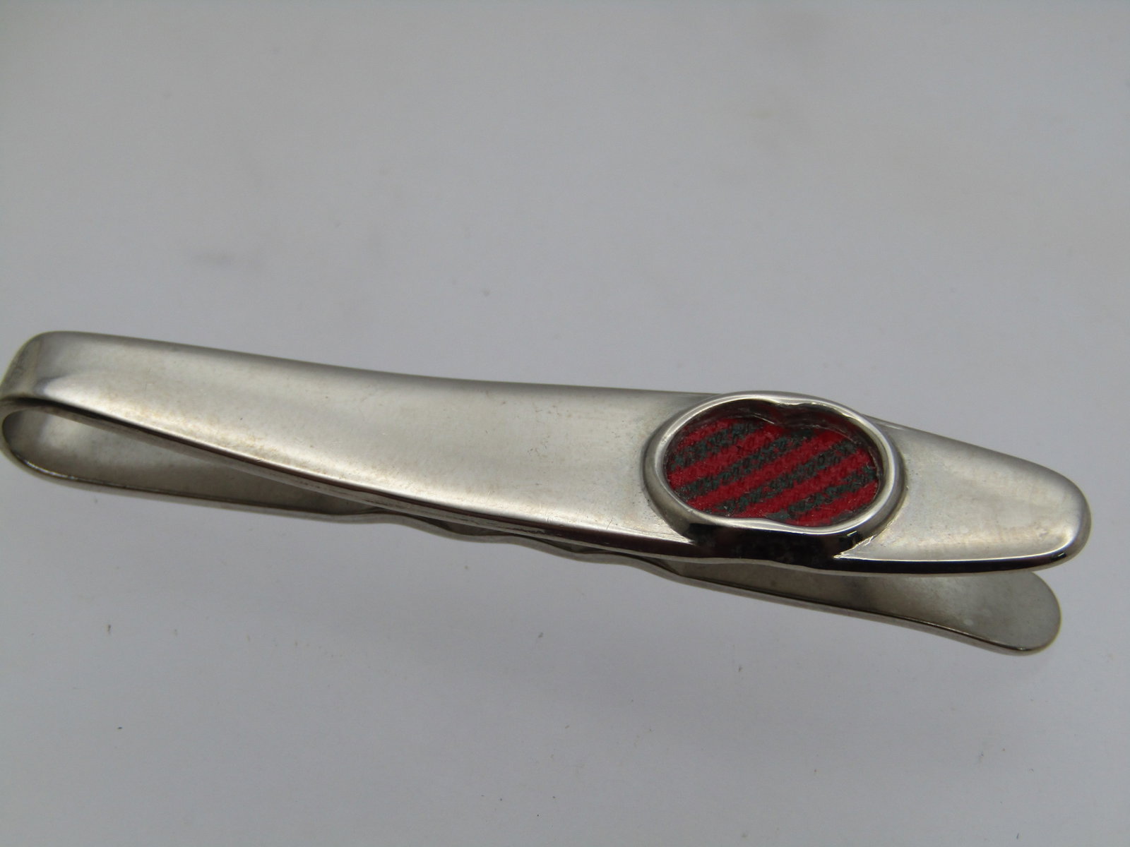 Vintage Gucci Red Striped Tie Bar, Accessory Collection, 1980's-1990's - 3