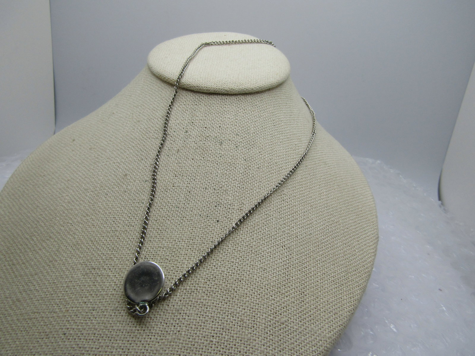 Vintage Morpho Sunset Necklace, 16", Silver tone, 1960's-1970's - 4