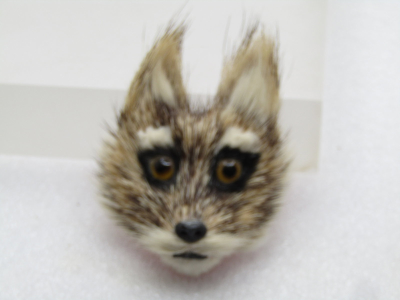 Vintage Fox Face Fur Brooch, 1950's-1960's. Handmade. Helsinki - 2