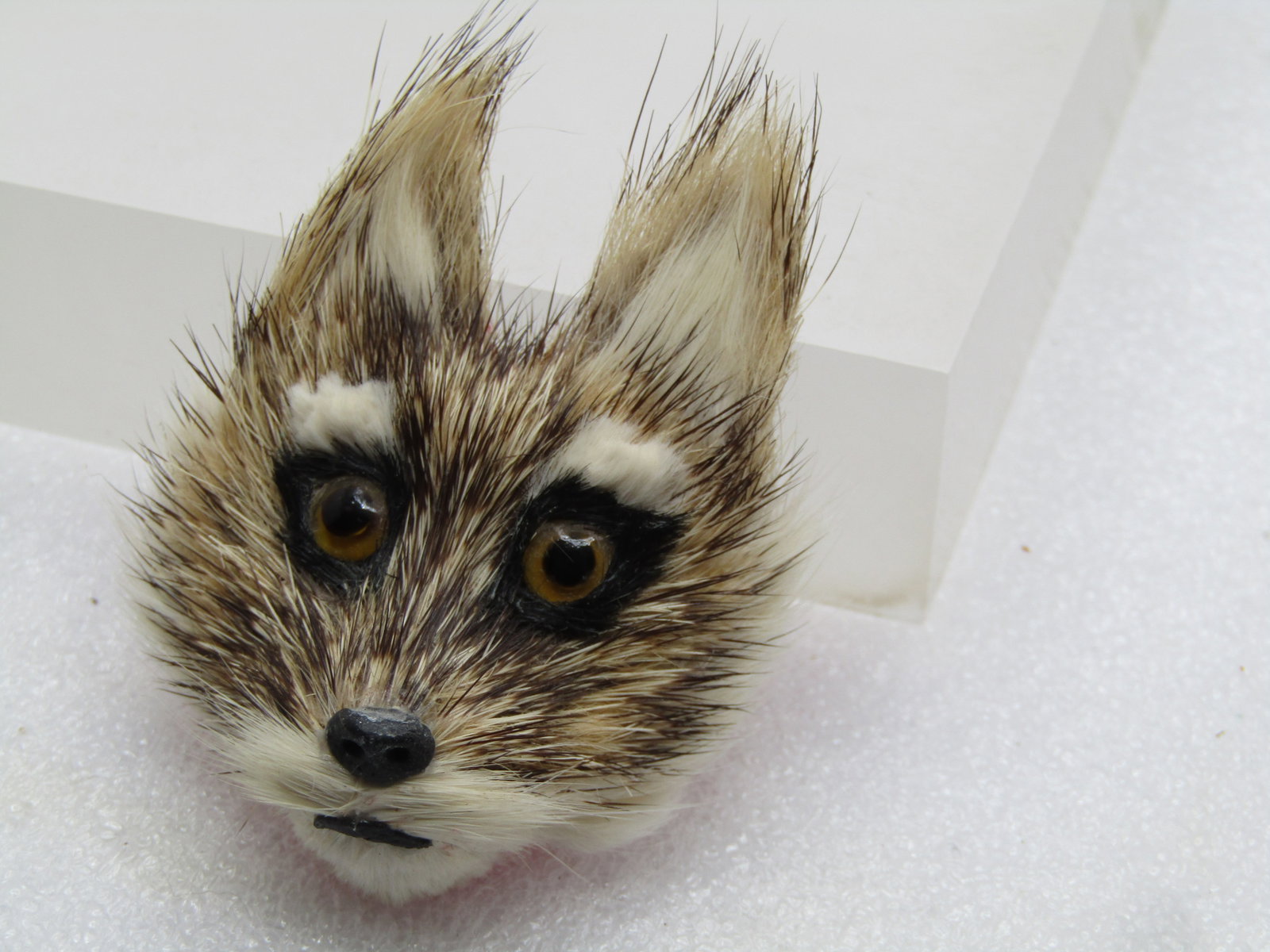 Vintage Fox Face Fur Brooch, 1950's-1960's. Handmade. Helsinki - 3