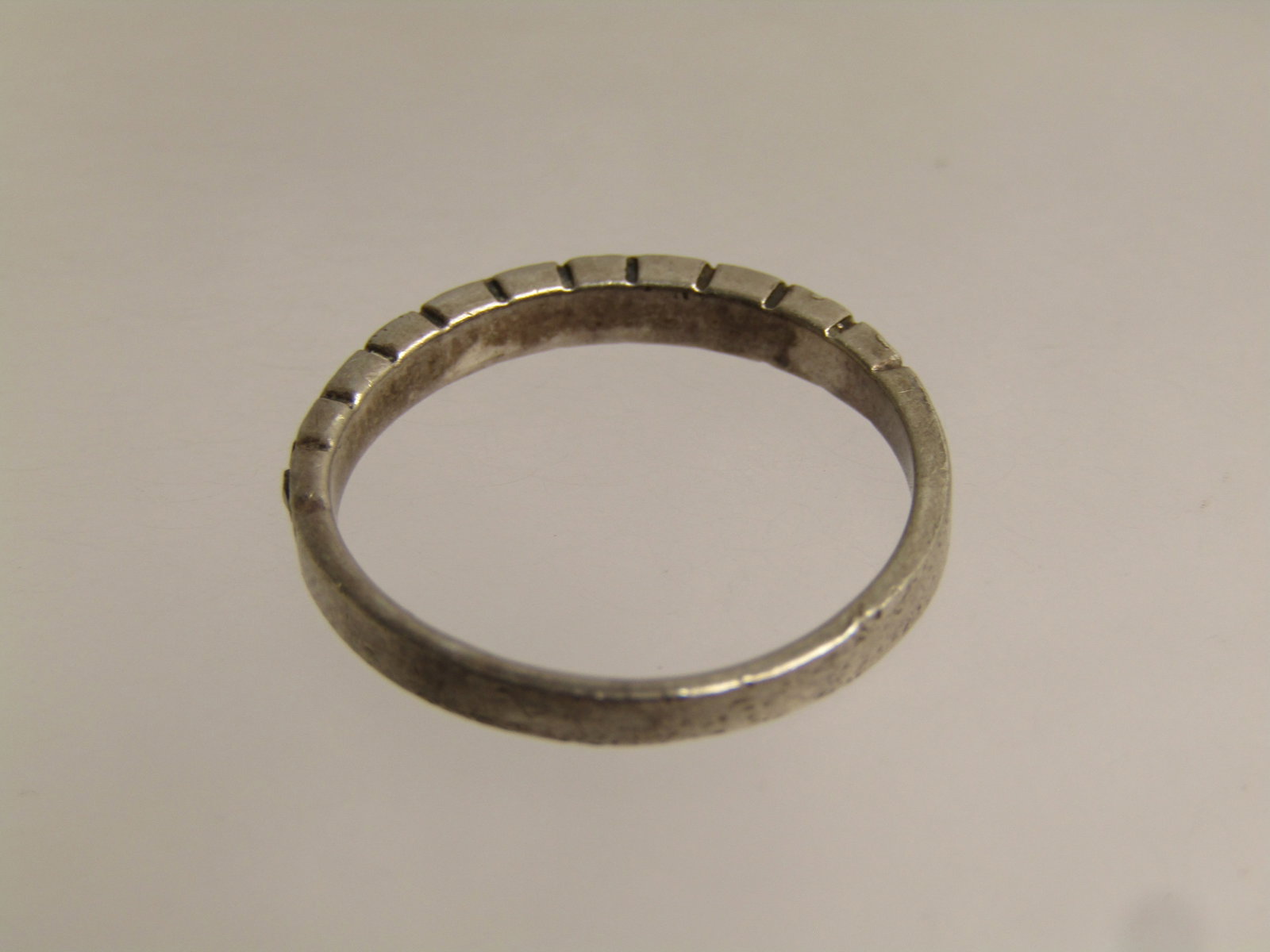 Vintage Sterling Marcasite Band Ring, Sz. 5, 1970's-1990's, Signed - 6