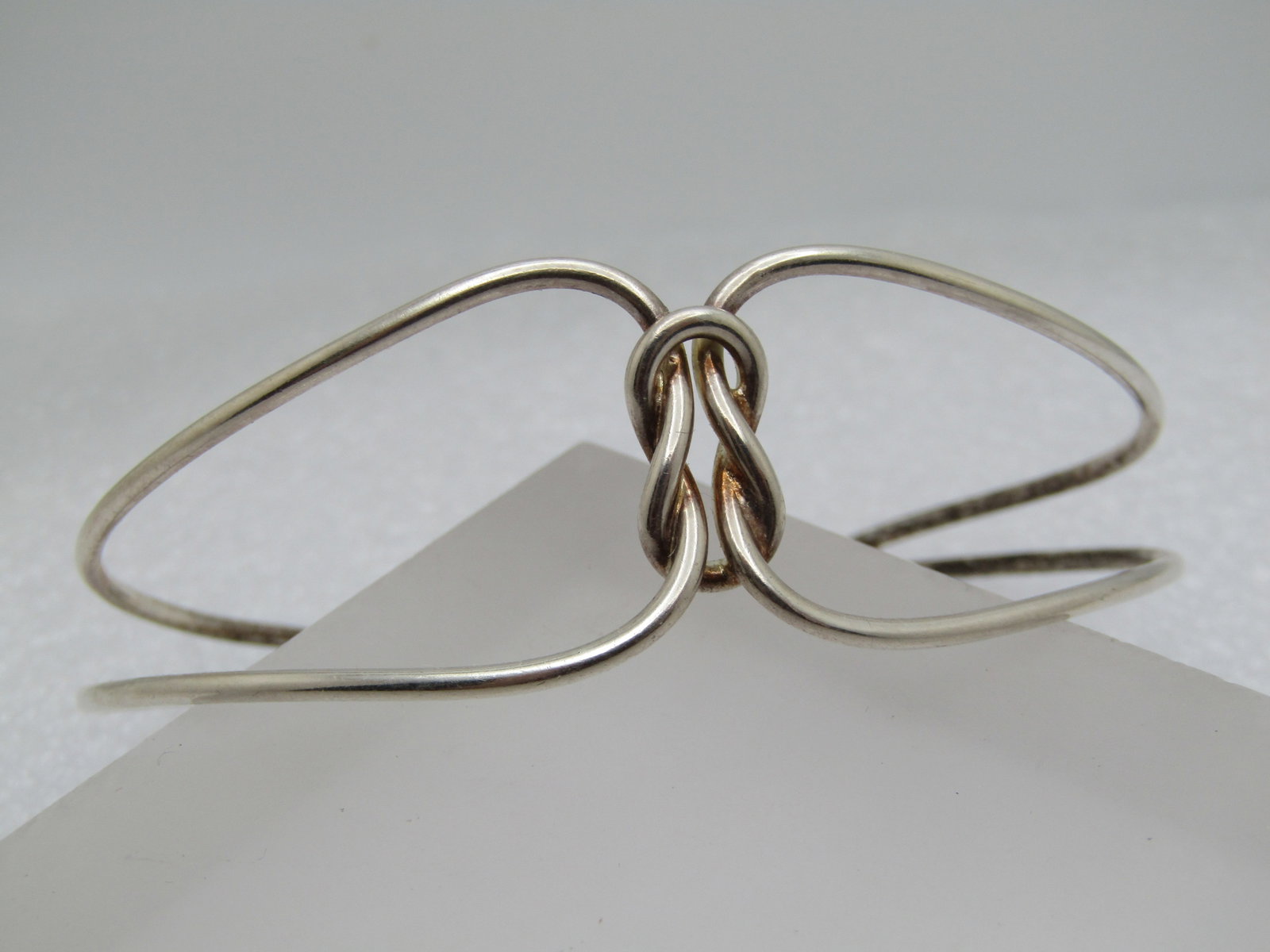 Vintage Sterling Twisted Cuff Bracelet, 7.25", Unisex, 1980's-1990's. - 4