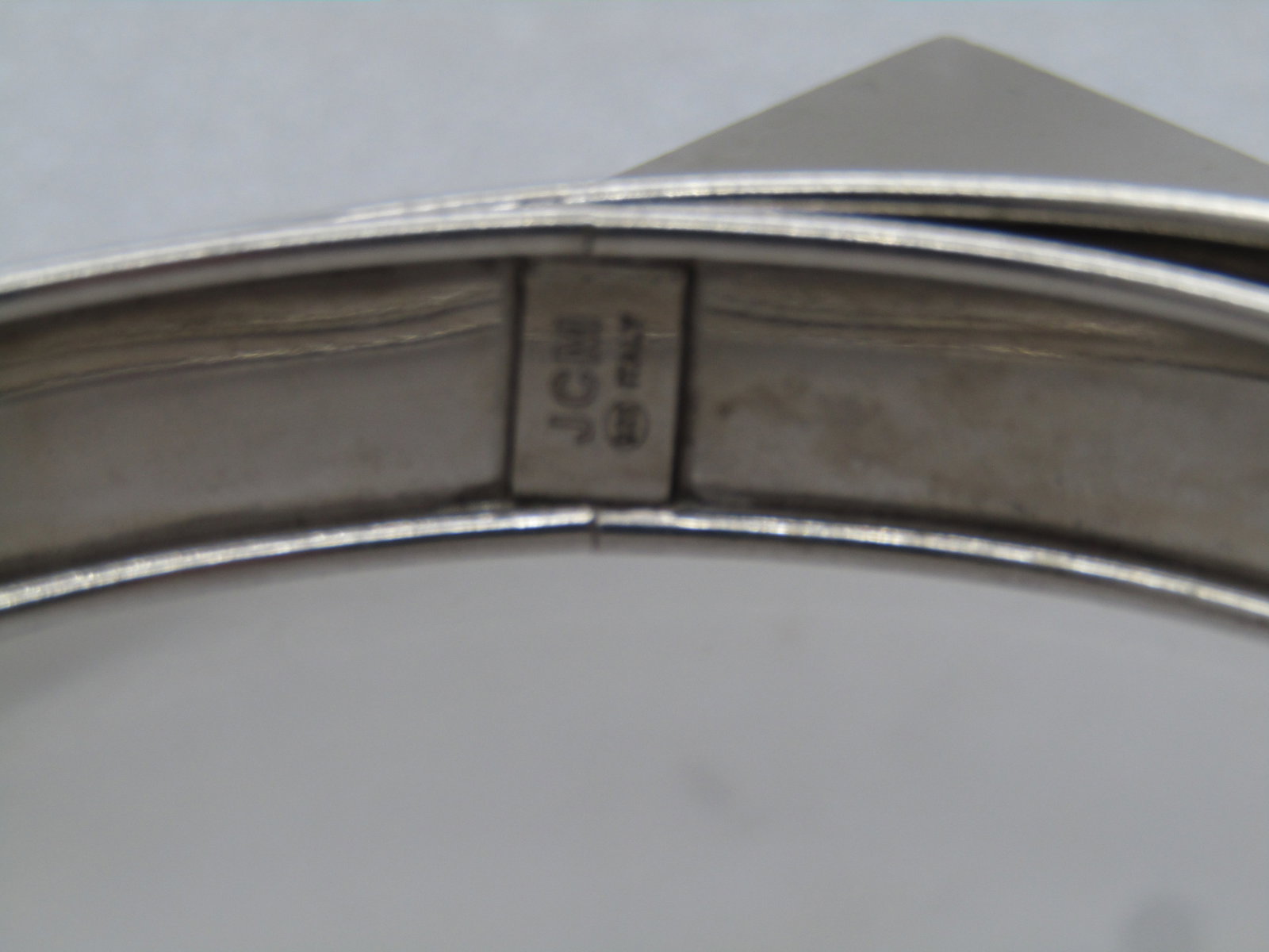 Vintage Sterling Coiled Bangle Bracelet, Signed JCM 8", 2010's-2020, Unisex - 4