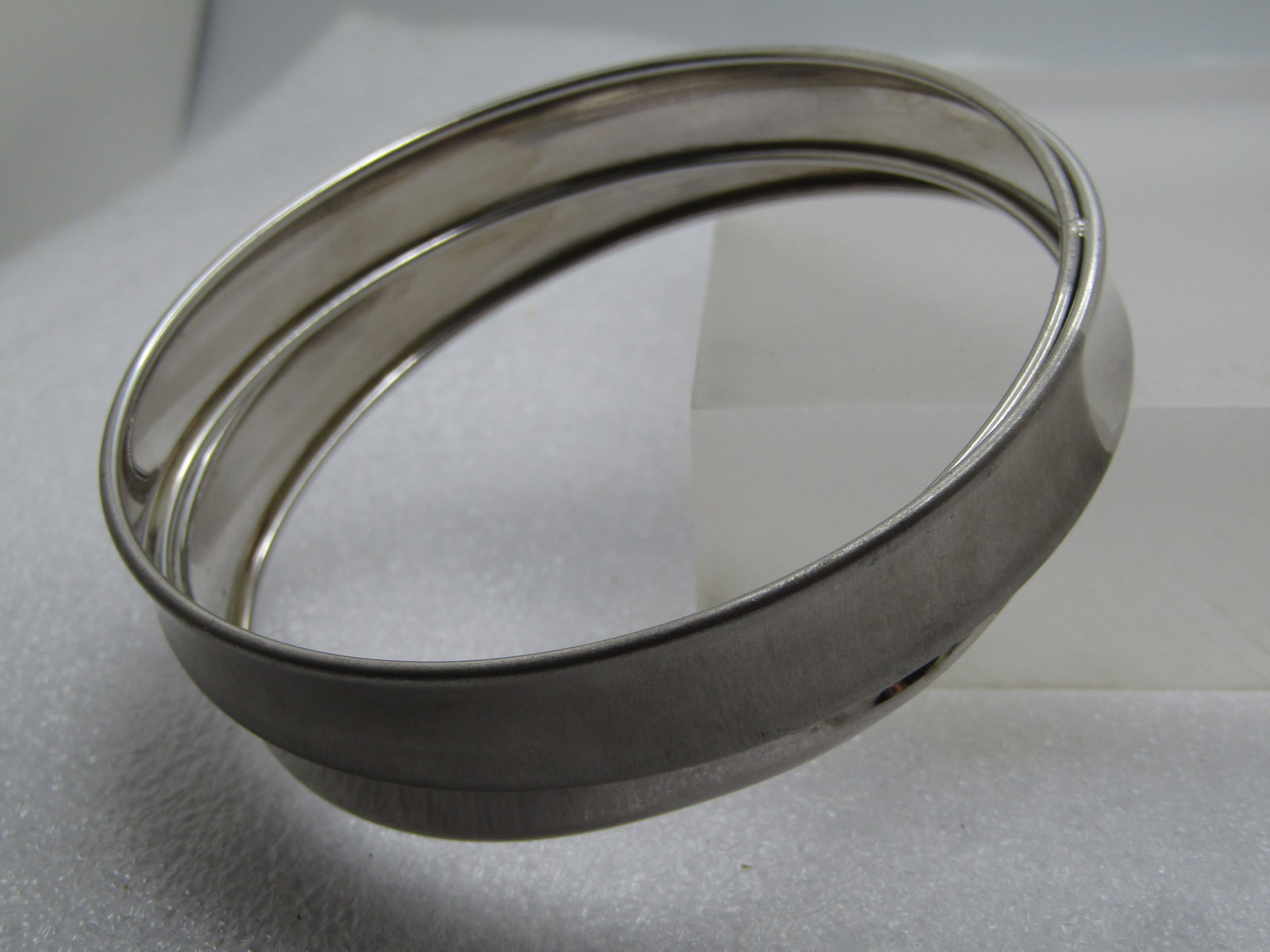 Vintage Sterling Coiled Bangle Bracelet, Signed JCM 8", 2010's-2020, Unisex - 5