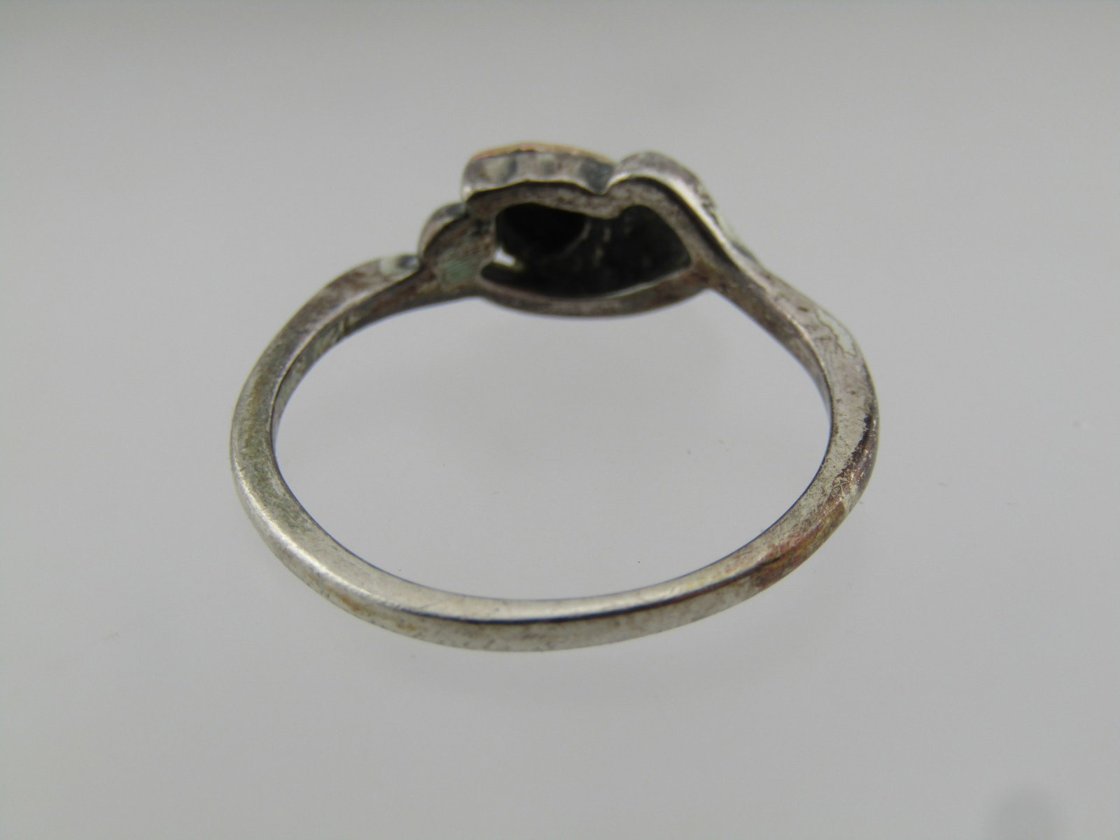 Vintage Sterling and 12kt Rose Gold Ring, Sz. 7, Floral/Leaf, 1980's-1990's - 4