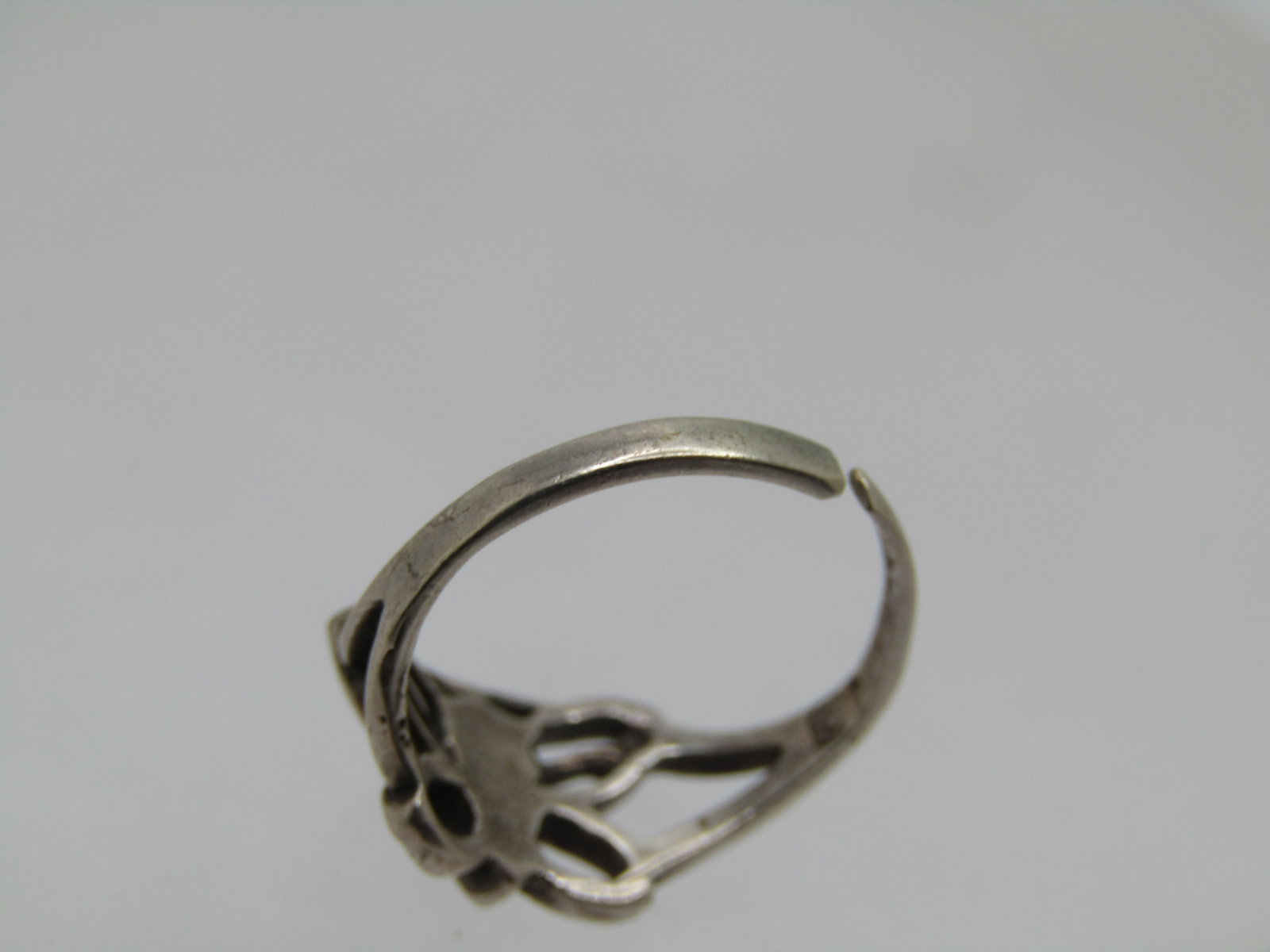 Vintage Sterling Enameled Butterfly Toe Ring, Adj. Sz 2.5 - 6 - 4