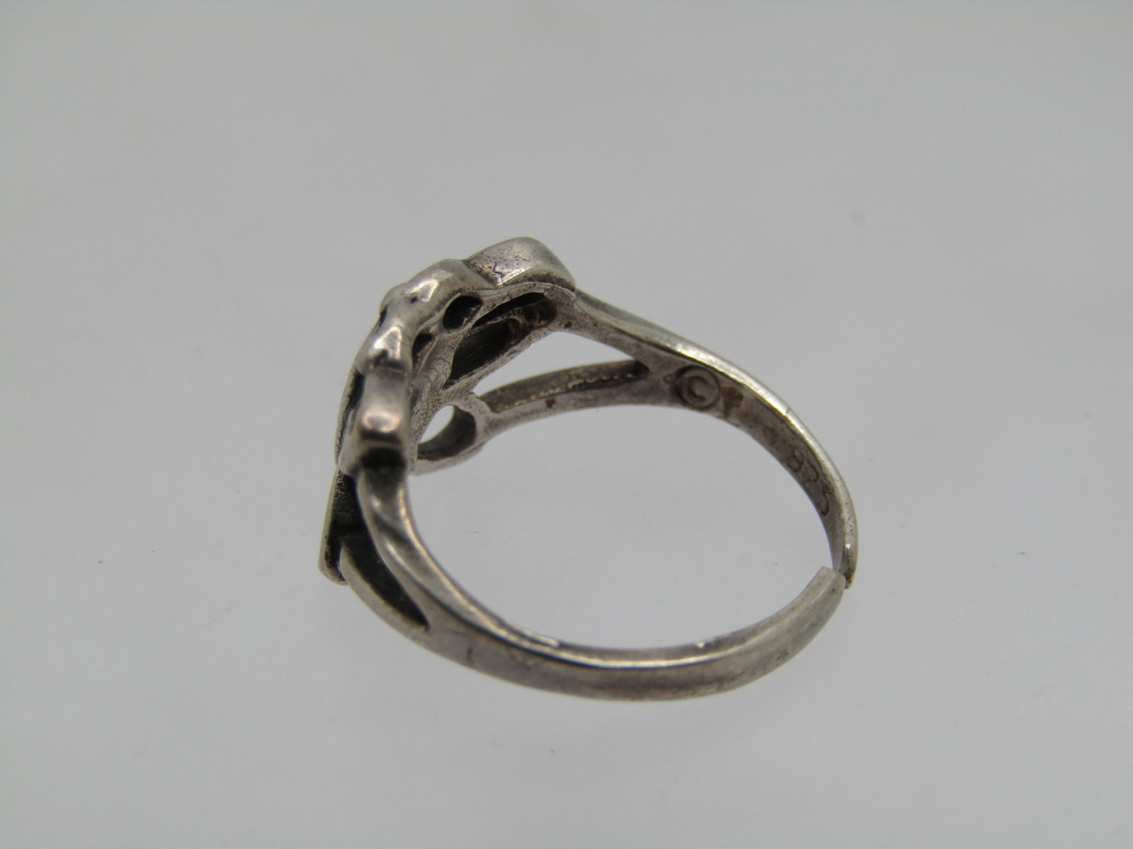 Vintage Sterling Enameled Butterfly Toe Ring, Adj. Sz 2.5 - 6 - 5