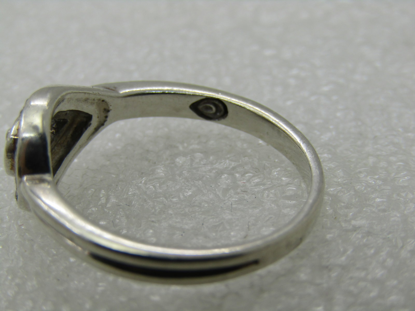 Vintage Sterling Silver Diamond Ring, Wrapped Halo, Sz. 9.5 - 6