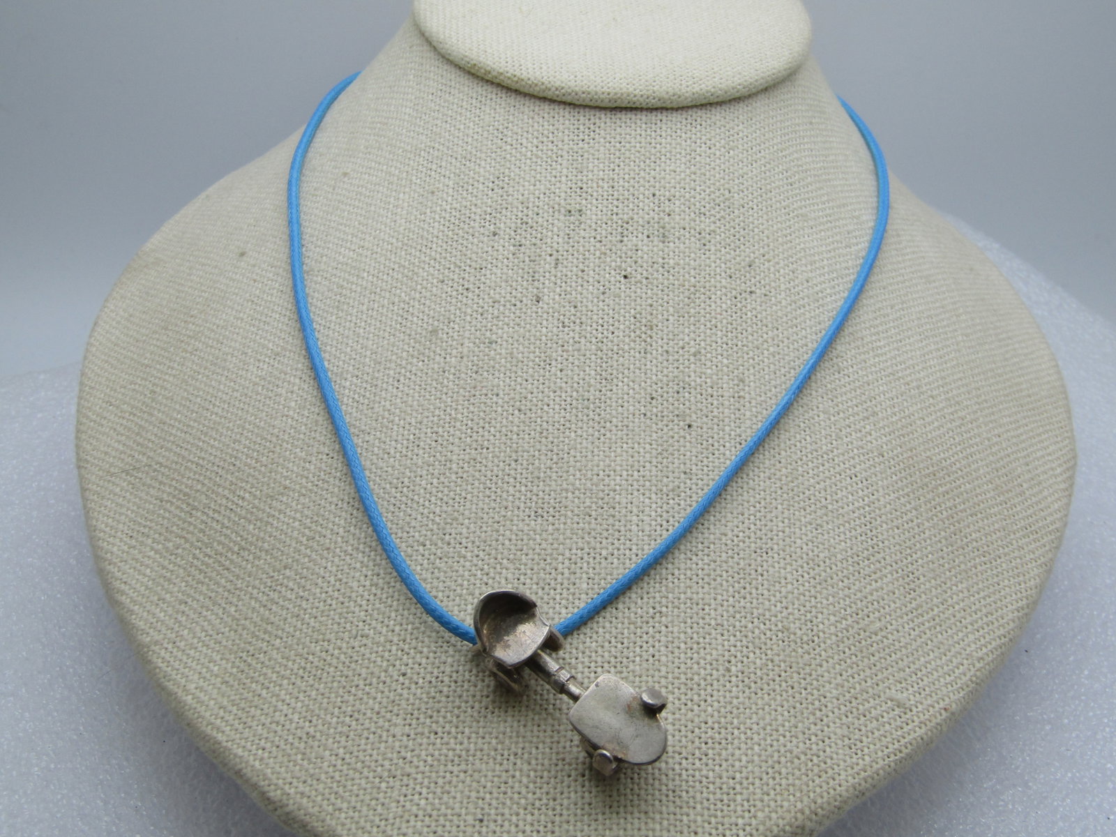 Vintage Sterling Silver Roller Skate Necklace, Old Style Skate, Signed - 2