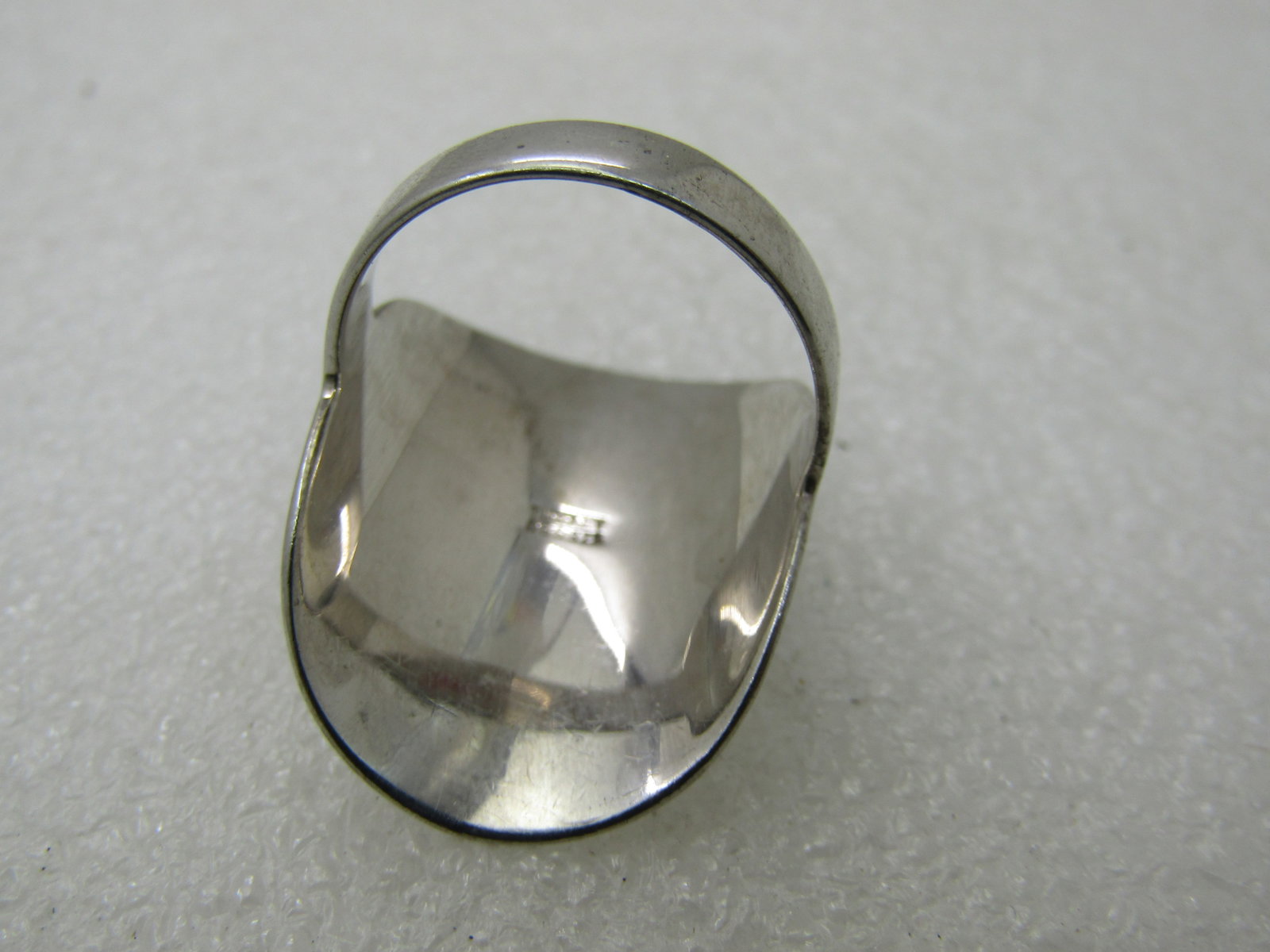 Vintage Sterling Silver Mod Ring, Sz. 9.25, Signed DGS - 9