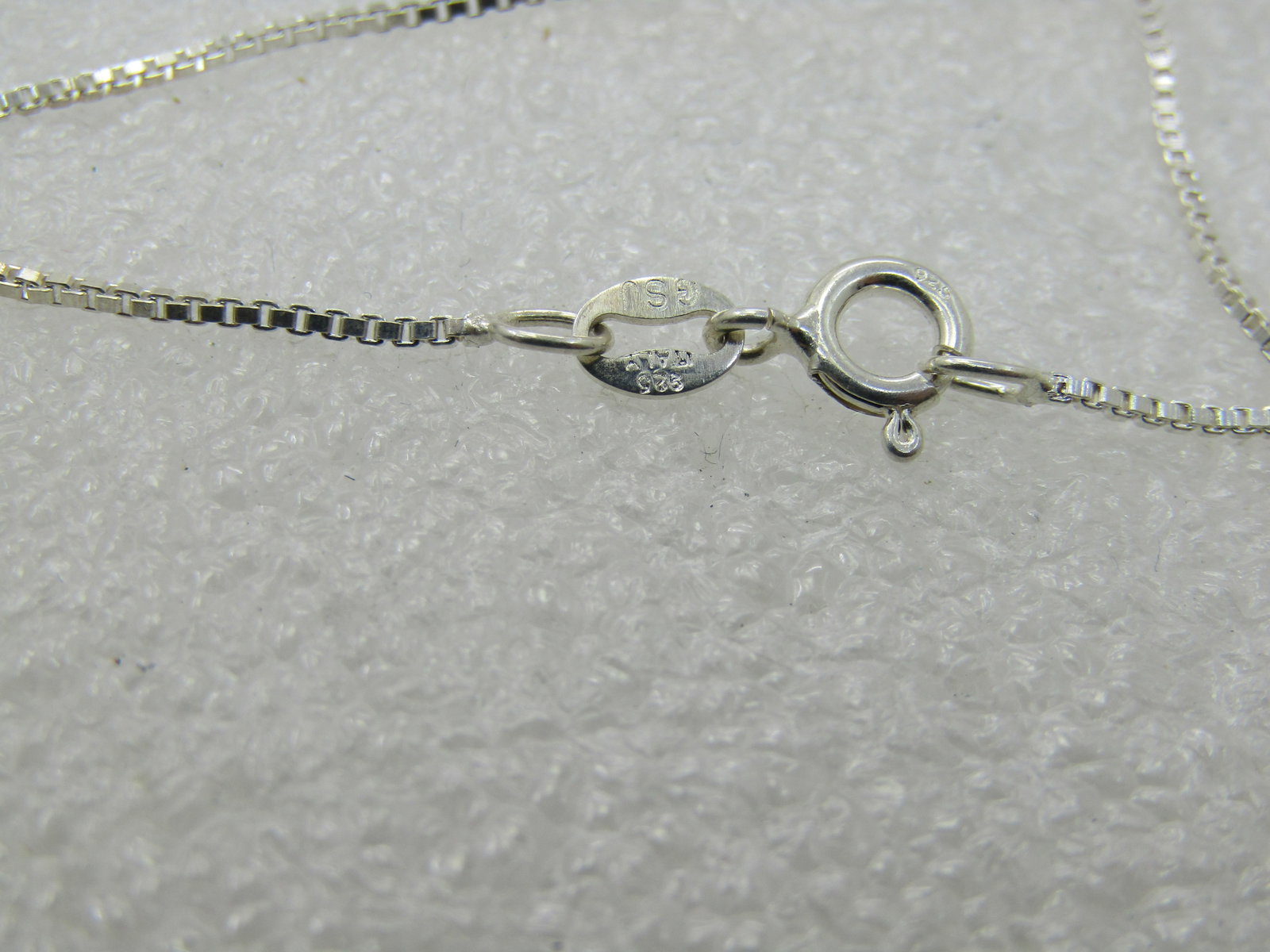 Vintage Sterling Sweet 16 Heart Necklace, 18" Box Chain, Signed - 6