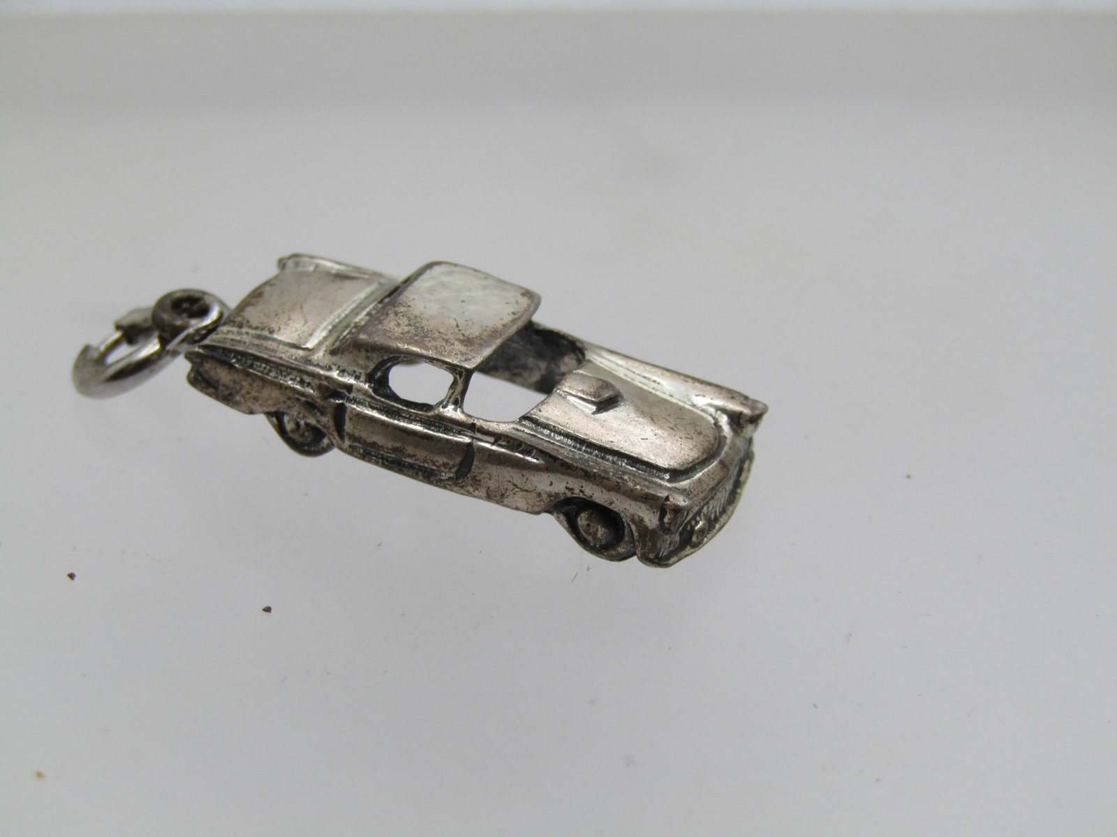 Vintage Sterling Car Charm/Pendant, Thunderbird?, 1950's (1 of 5)