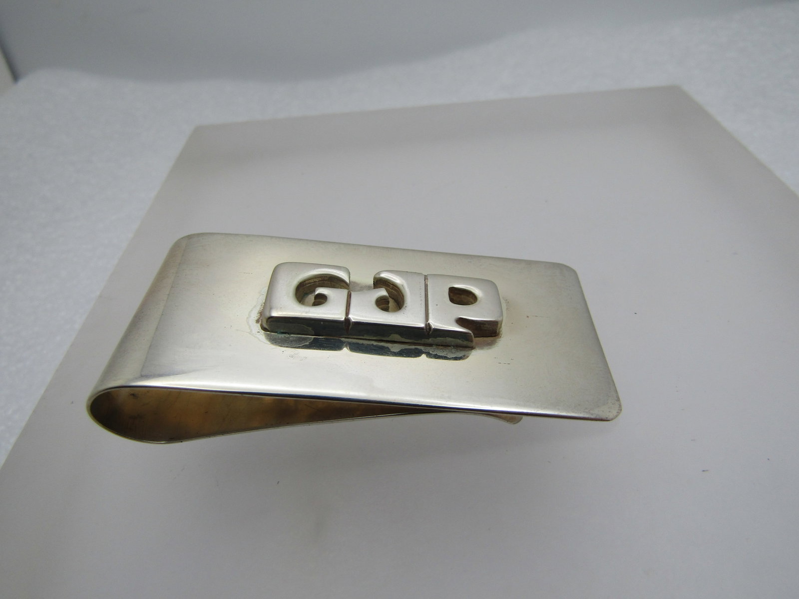 Vintage Sterling Money Clip, Initial GJP, Signed Leonore Doskow, Inc. 1976 (1 of 7)
