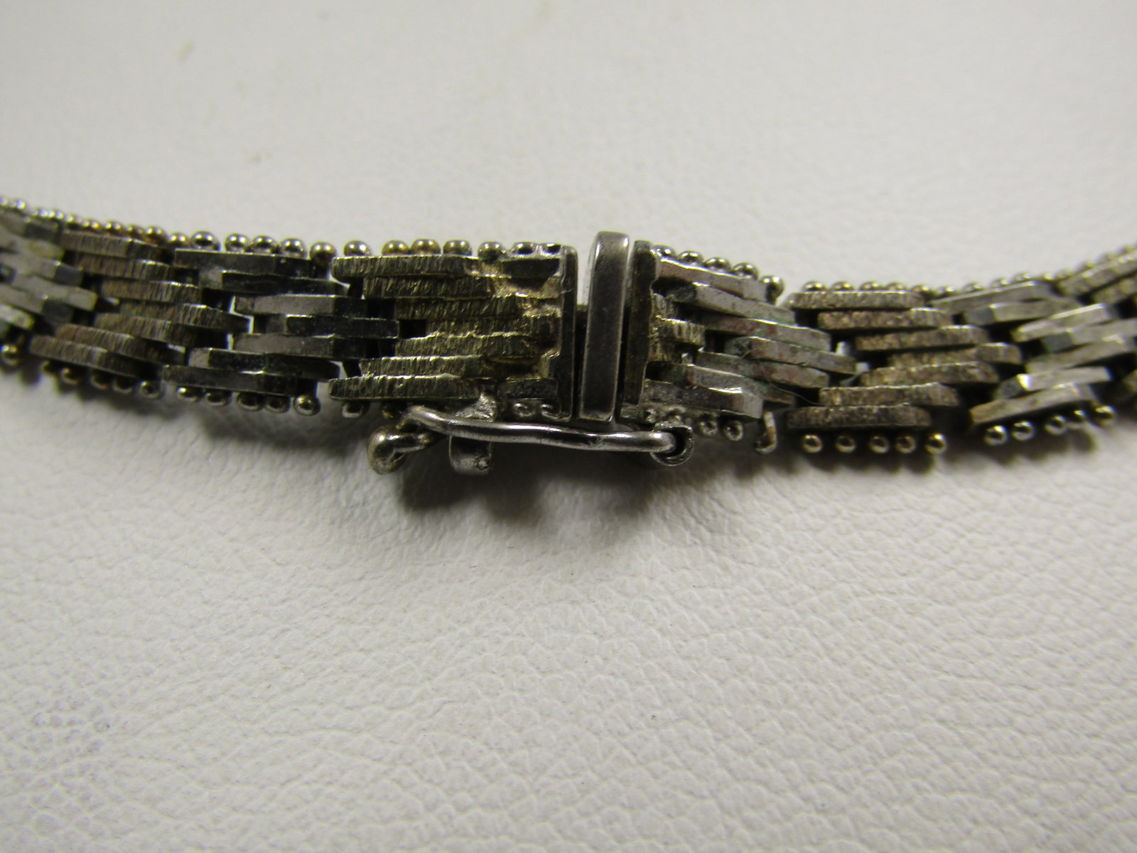 Vintage Sterling Woven Two Tone 6.5mm Necklace, Reversible, 16.5", 1980's, Signed - 4