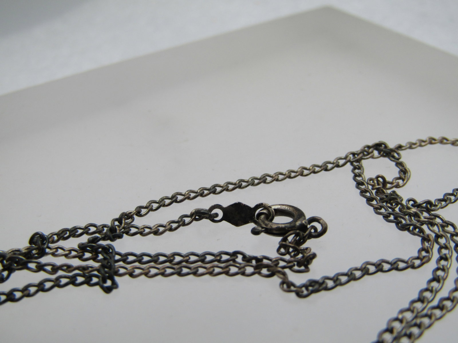 Sterling and Diamond Mother/Child Heart Necklace , 18" - 7