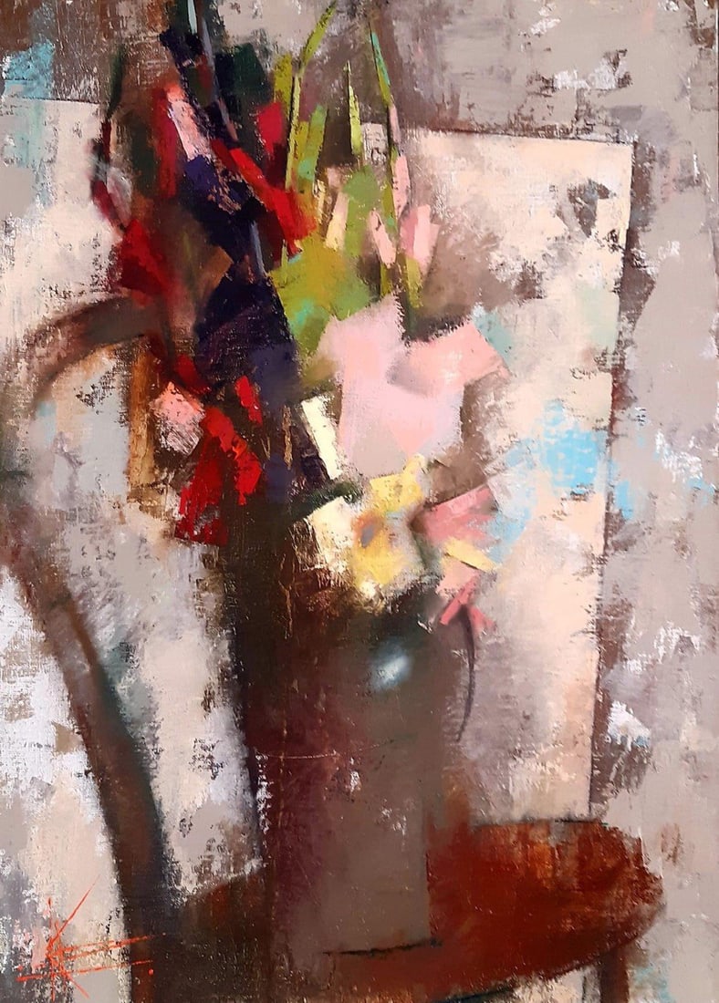Abstract Oil painting Bouquet Oksana Kyrylenko - 11