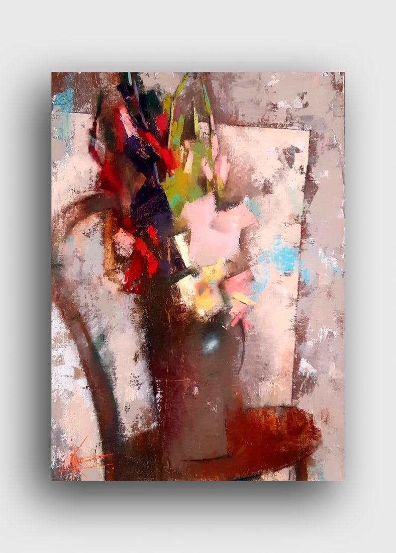 Abstract Oil painting Bouquet Oksana Kyrylenko - 2