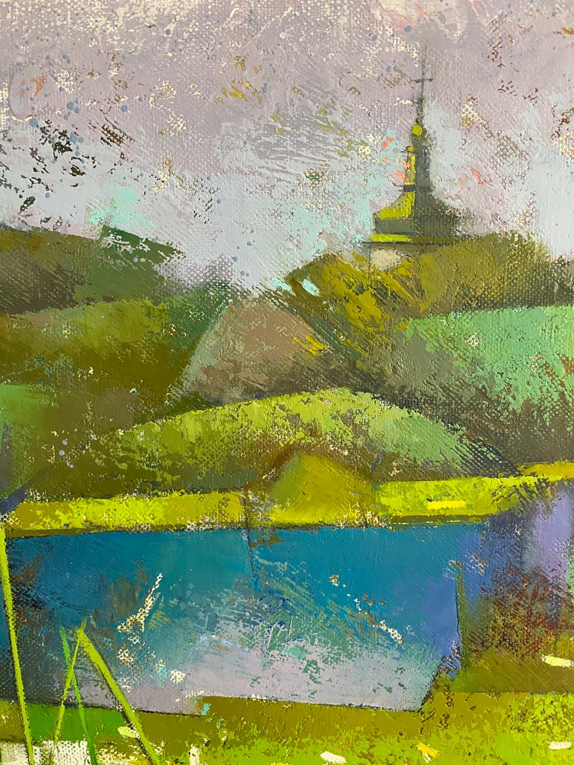 Abstract Oil painting Summer weekend Oksana Kyrylenko - 7