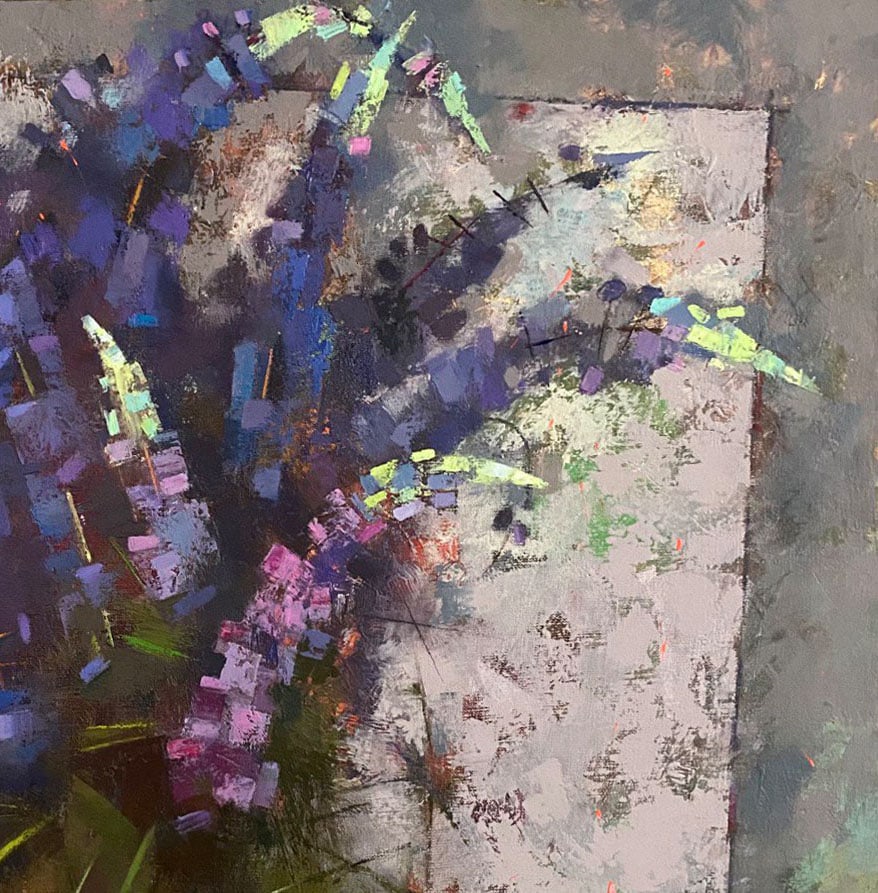 Abstract Oil painting Lupine time Oksana Kyrylenko - 3