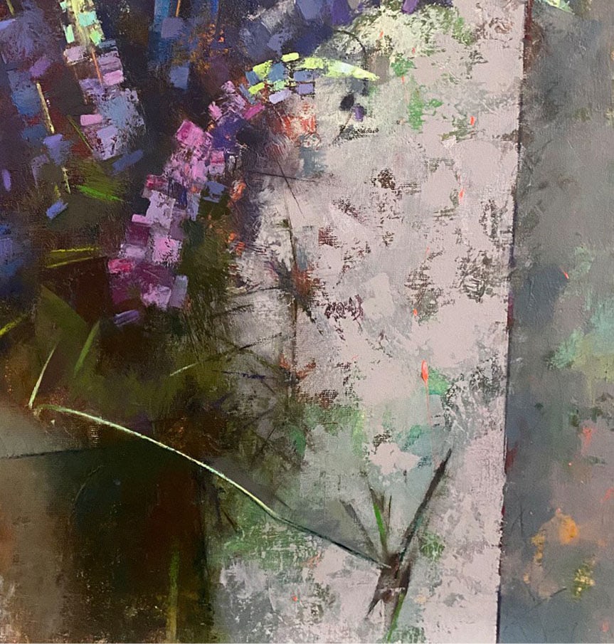 Abstract Oil painting Lupine time Oksana Kyrylenko - 5